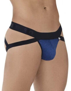 Xtremen Microfiber Jacquard Jockstrap 91085 -Wacoall Underwear Shop Xtremen 91085 Royal 3