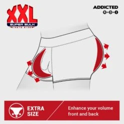 Addicted XXL Sportive Trunk AD703 -Wacoall Underwear Shop ad703 xxl sportive trunk
